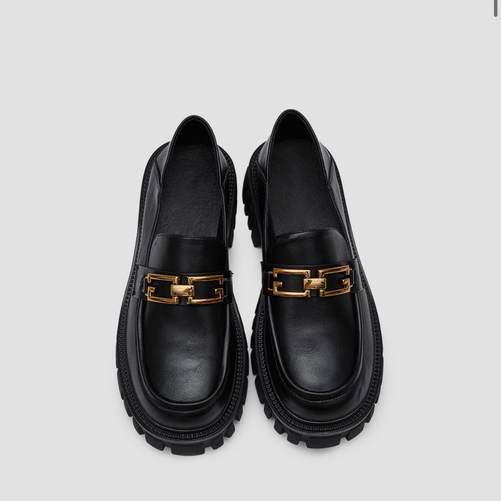 Leather loafers